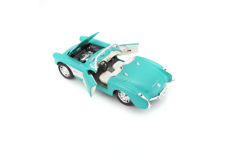 Maisto 1:24 Scale 1957 Chevrolet Corvette Model Car Kids Childrens Toy 3y+