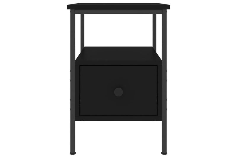 Bedside Cabinet Black 34x36x50 cm Engineered Wood vidaXL