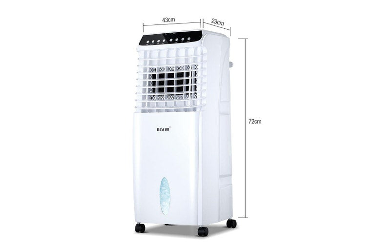 10L Evaporative Air Cooler Fan Ionizer/Humidifier Remote Control Conditioner