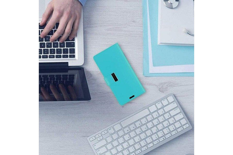 Goospery Samsung Galaxy S22 +/ S22 Plus Rich Diary Wallet Flip Case Leather Card Slots Magnetic Cover (Aqua)