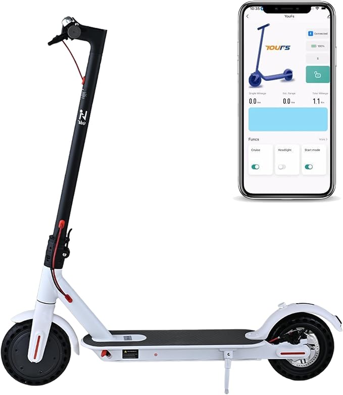 8.5" Adult Electric Scooter, 900W Motor, 36V 7.8Ah Battery, 40KM/H Max Speed, Long Range Folding E-Scooter for Urban Commuting with App