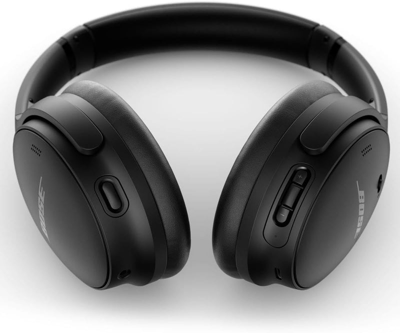 Bose QuietComfort 45 Noise Cancelling Headphones with Built-in Microphone for Clear Calls and Alexa Voice Control, Black