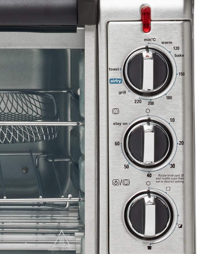 Russell Hobbs Air Fry Crisp 'N Bake Toaster Oven, Silver - Layaway AU