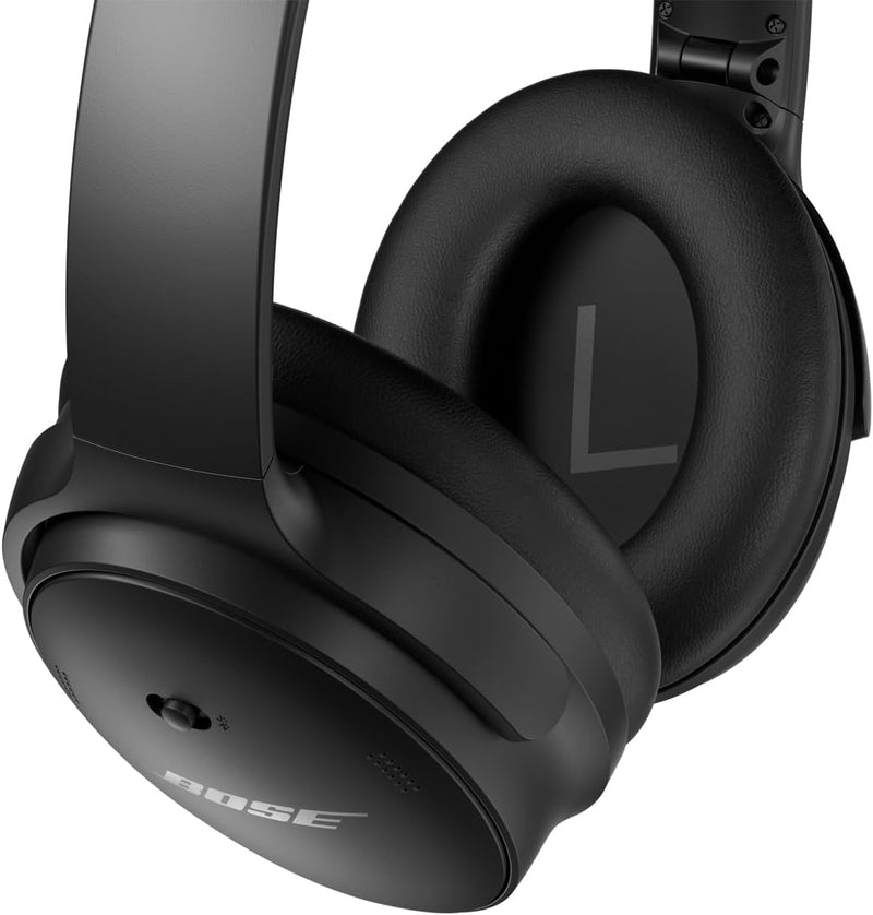 Bose QuietComfort 45 Noise Cancelling Headphones with Built-in Microphone for Clear Calls and Alexa Voice Control, Black