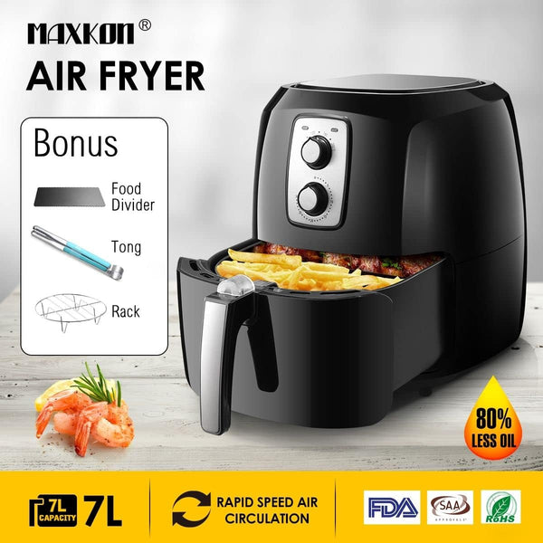 Maxkon 1800W Air Fryer with 7L Large Capacity