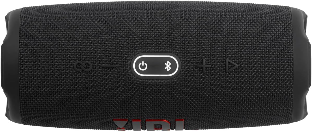 JBL Charge 5 - Portable Bluetooth Speaker with Deep Bass, IP67 Waterproof and Dustproof, 20 Hours of Playtime, in Black