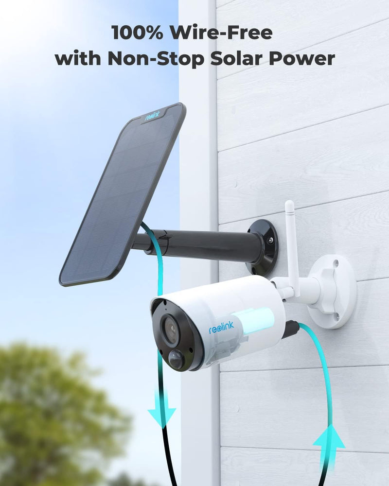 Reolink Wireless Security Camera Outdoor Rechargeable Solar Battery Powered - Layaway AU