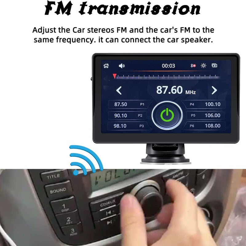 PolarLander Wireless Car Monitor Radio for All Cars