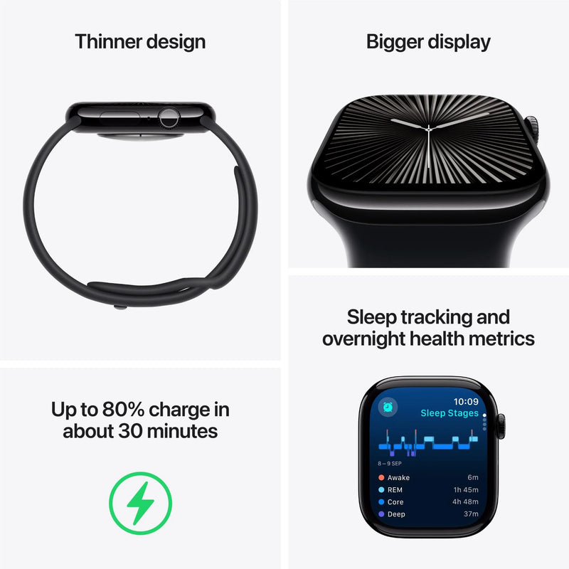 Apple Watch Series 10 GPS + Cellular 46mm Gold Titanium - Milanese Loop