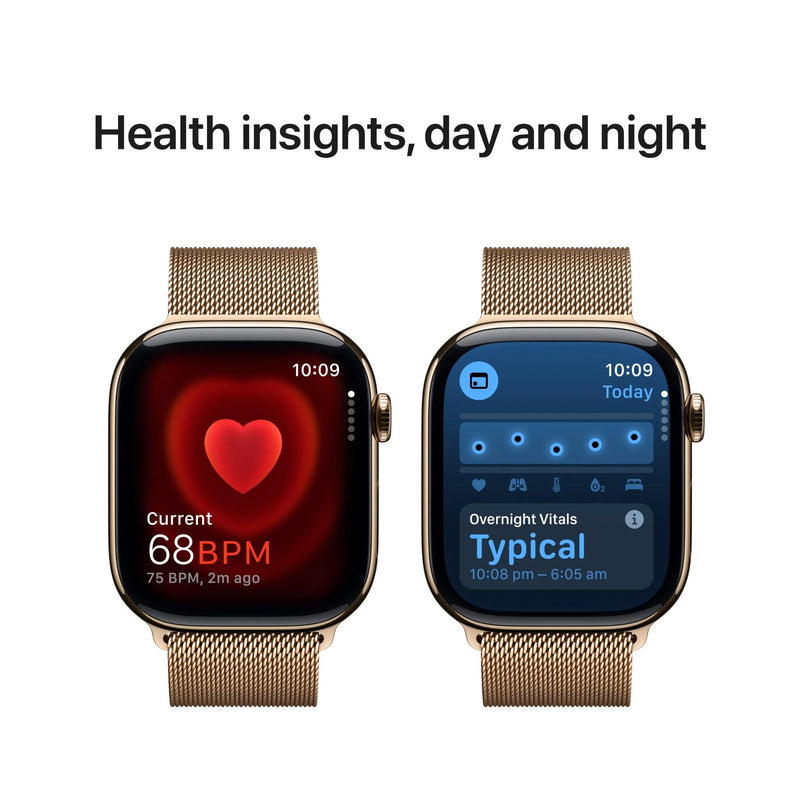 Apple Watch Series 10 GPS + Cellular 46mm Gold Titanium - Milanese Loop