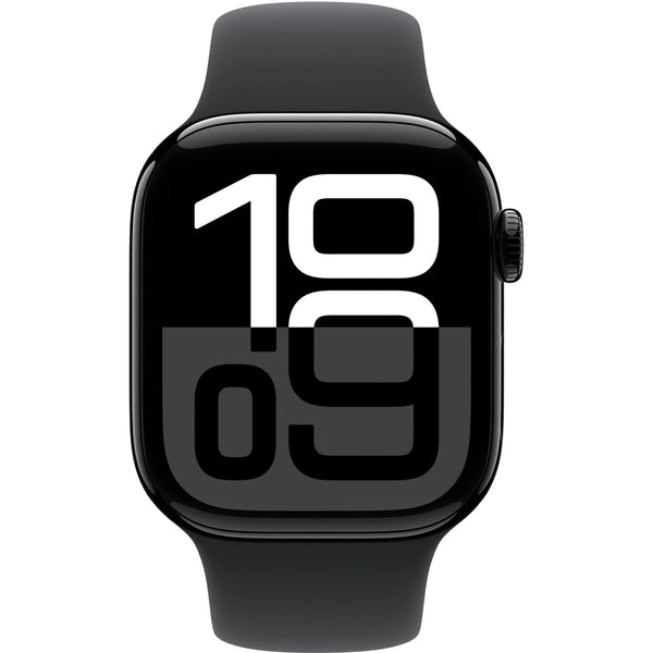 Apple Watch Series 10 GPS + Cellular 42mm Jet Black Aluminium - Sport Band