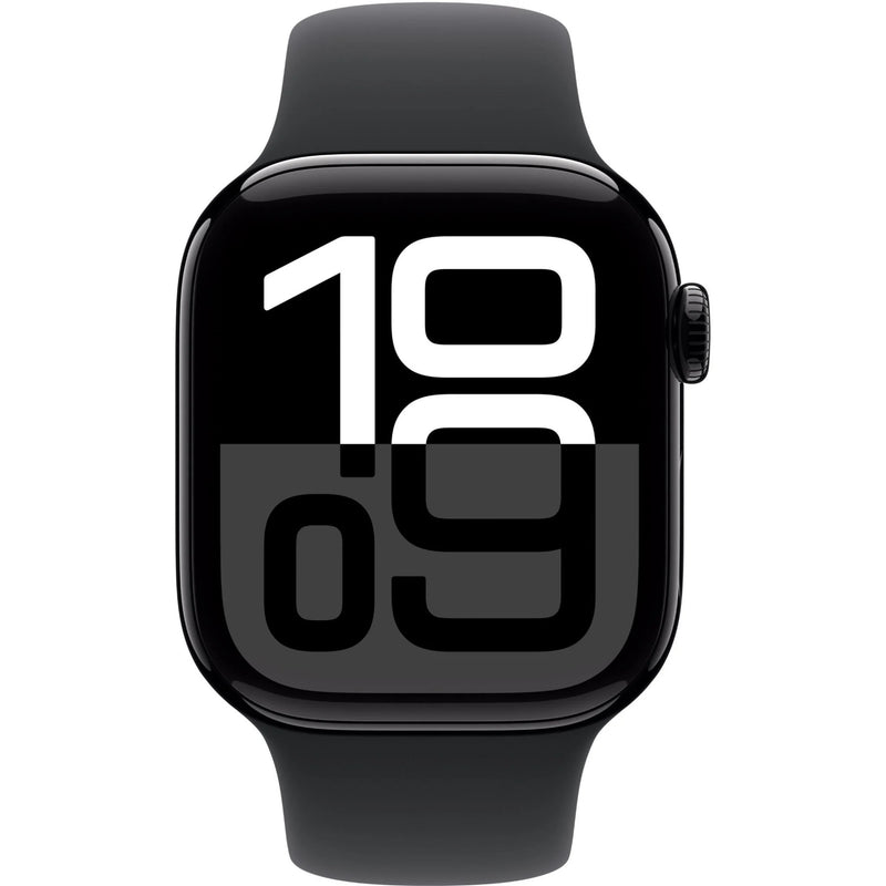 Apple Watch Series 10 GPS + Cellular 46mm Jet Black Aluminium - Sport Band