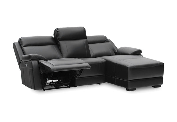 SAN MARCO Leather 3 Seater Chaise
