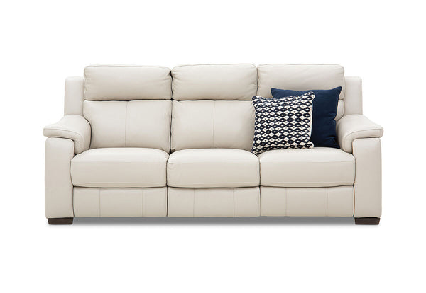 CAPELLO Leather 3 Seater Sofa with 2 Inbuilt Electric Recliners