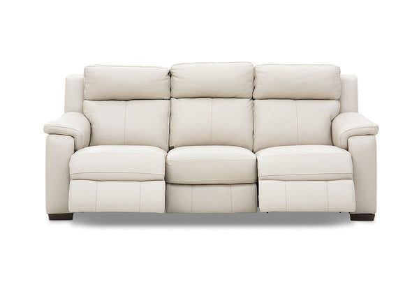 CAPELLO Leather 3 Seater Sofa with 2 Inbuilt Electric Recliners