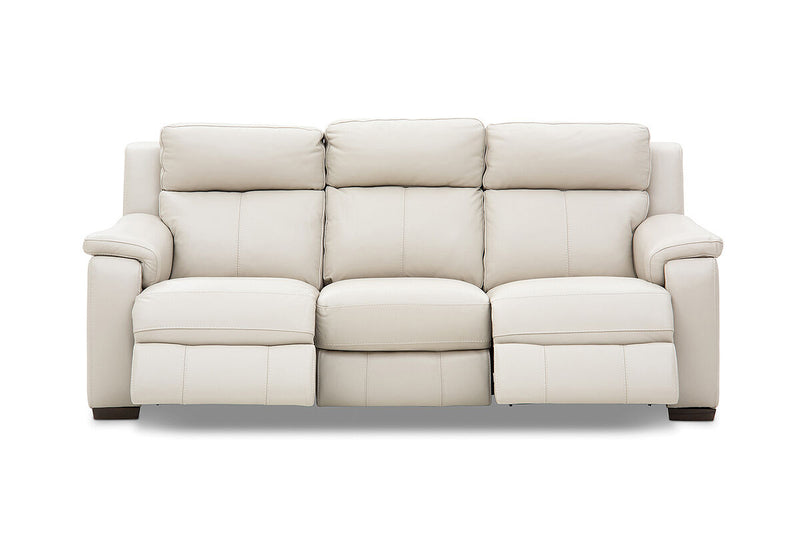 CAPELLO Leather 3 Seater Sofa with 2 Inbuilt Electric Recliners