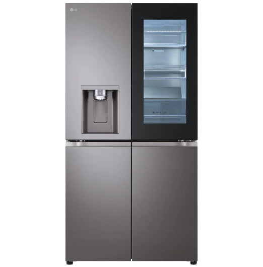 LG 642L French Door Fridge with Instaview (Black Stainless)