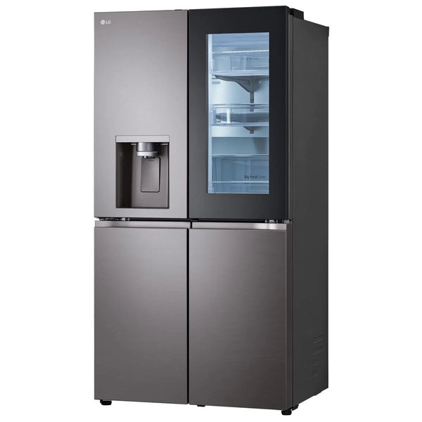 LG 642L French Door Fridge with Instaview (Black Stainless)