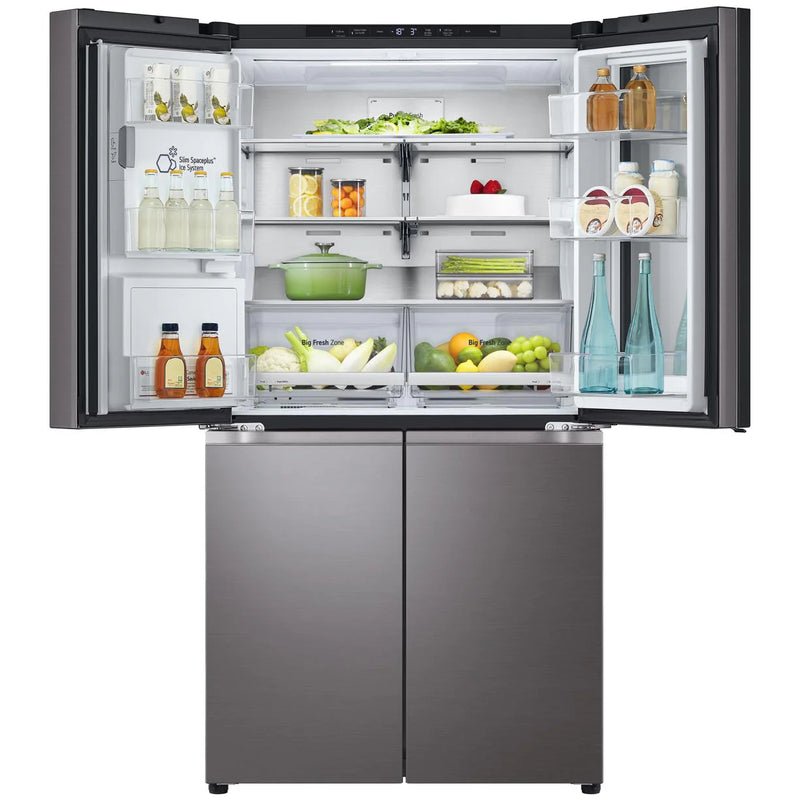 LG 642L French Door Fridge with Instaview (Black Stainless)