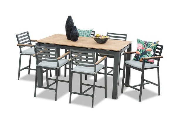MORNINGTON 7 Piece Outdoor Bar Setting.