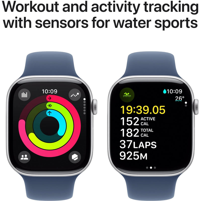 Apple Watch Series 10 GPS 46mm Silver Aluminium - Sport Band