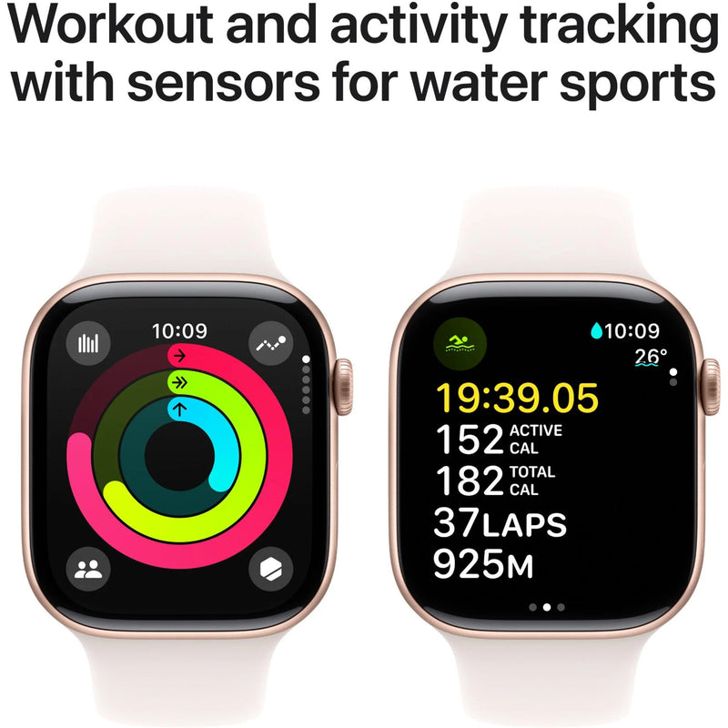 Apple Watch Series 10 GPS + Cellular 46mm Rose Gold Aluminium - Sport Band