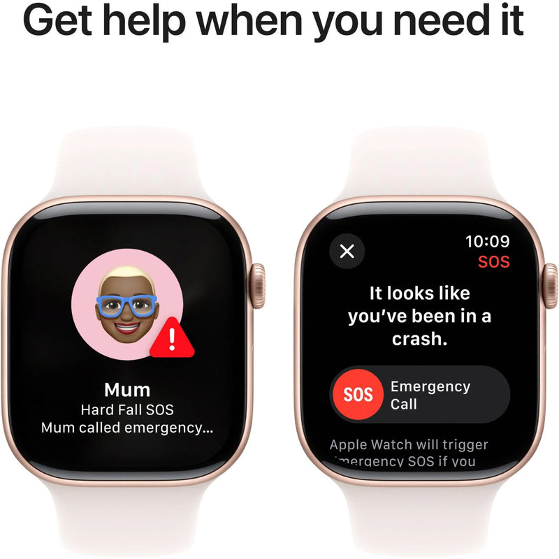 Apple Watch Series 10 GPS + Cellular 46mm Rose Gold Aluminium - Sport Band