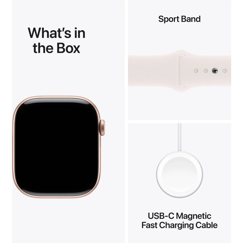 Apple Watch Series 10 GPS + Cellular 46mm Rose Gold Aluminium - Sport Band
