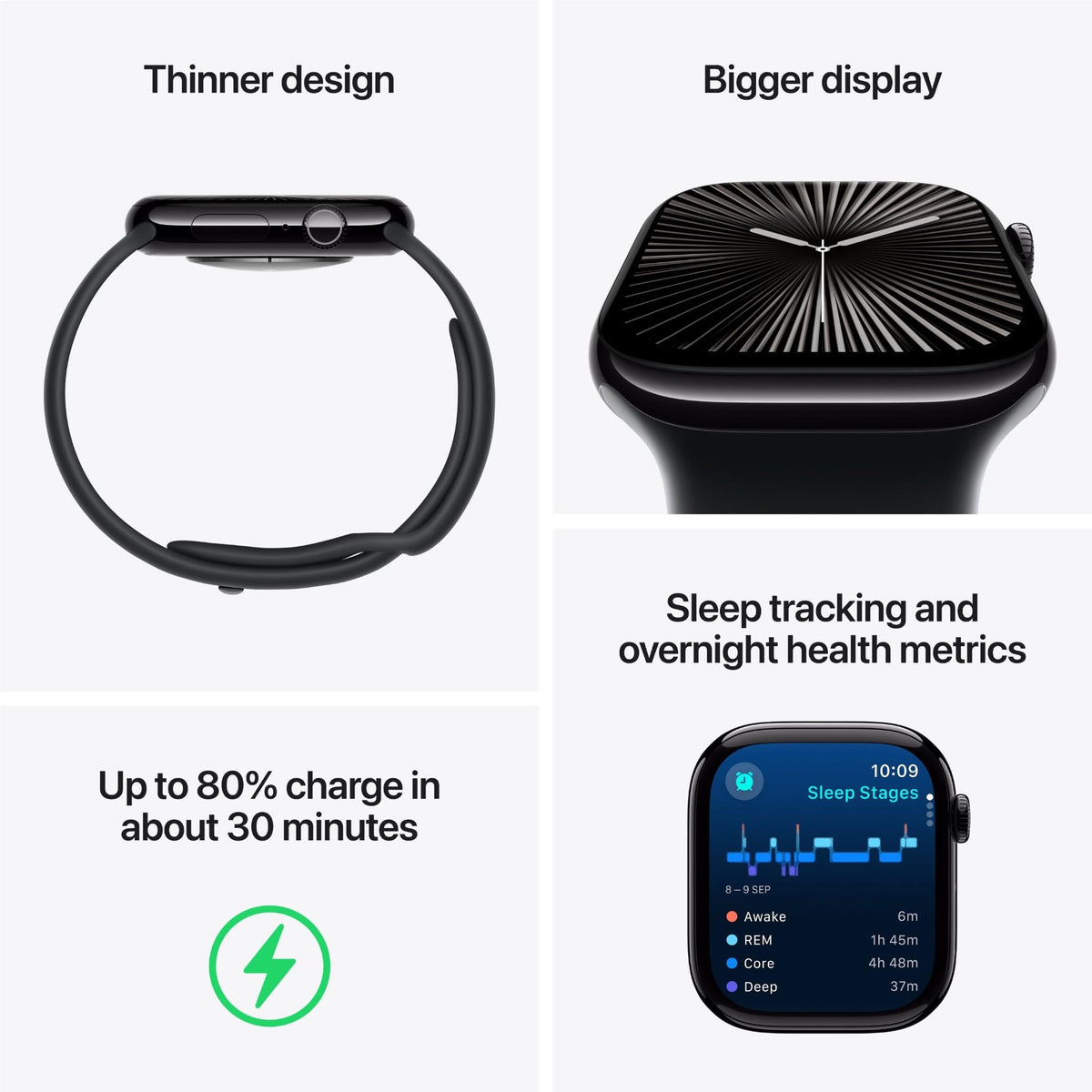 Apple Watch Series 10 46mm Titanium GPS + Cellular Gold with Starlight Sport Band