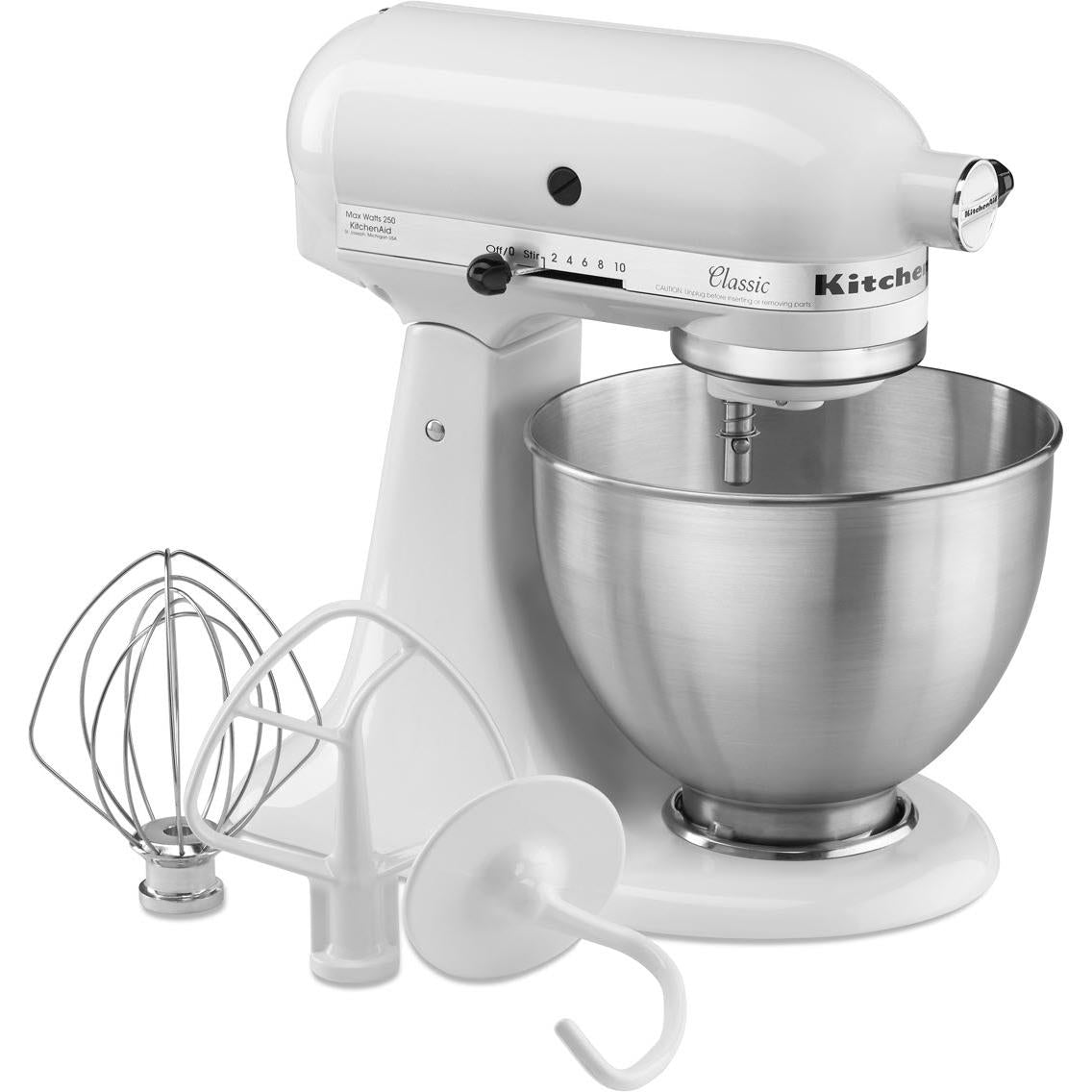 KitchenAid KSM45 4.3L Classic Stand Mixer (White) — view 2