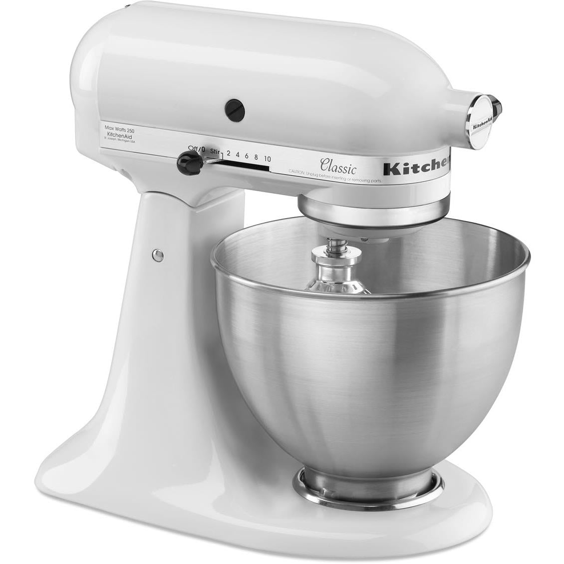 KitchenAid KSM45 4.3L Classic Stand Mixer (White) — view 3