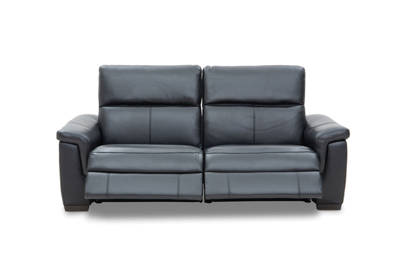 LUCIANO Leather 2.5 Seater Sofa with 2 Electric Recliners