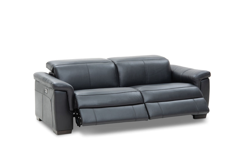 LUCIANO Leather 2.5 Seater Sofa with 2 Electric Recliners
