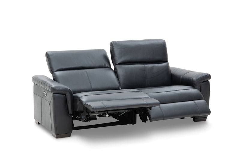 LUCIANO Leather 2.5 Seater Sofa with 2 Electric Recliners