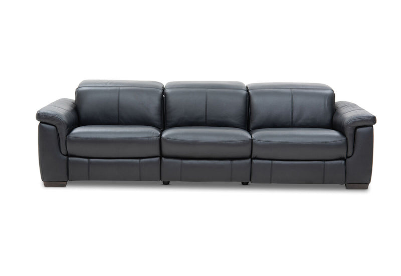 LUCIANO Leather 3.5 Seater Sofa with 2 Electric Recliners