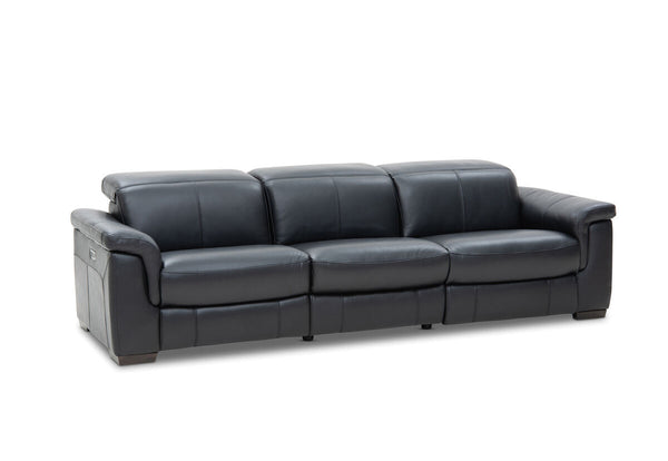 LUCIANO Leather 3.5 Seater Sofa with 2 Electric Recliners