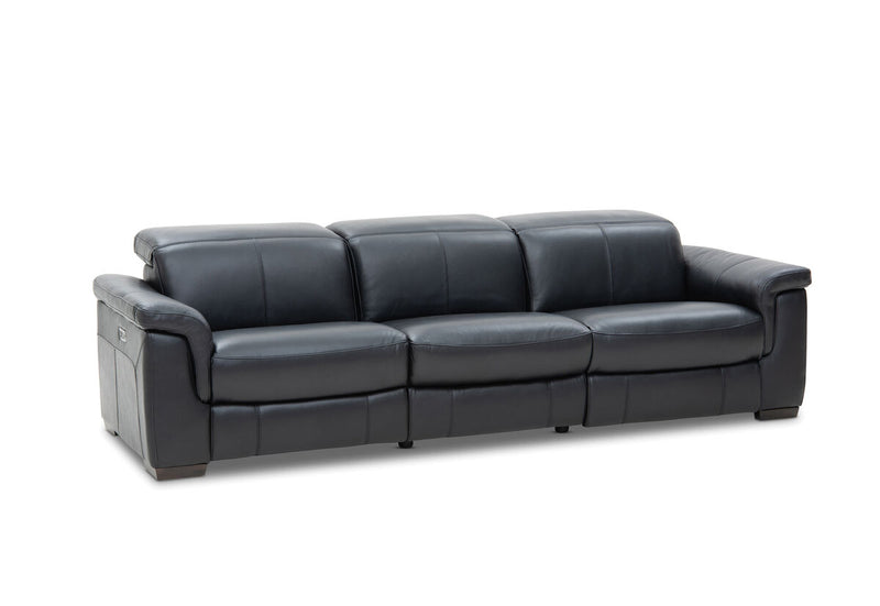LUCIANO Leather 3.5 Seater Sofa with 2 Electric Recliners