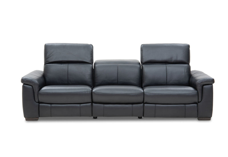 LUCIANO Leather 3.5 Seater Sofa with 2 Electric Recliners