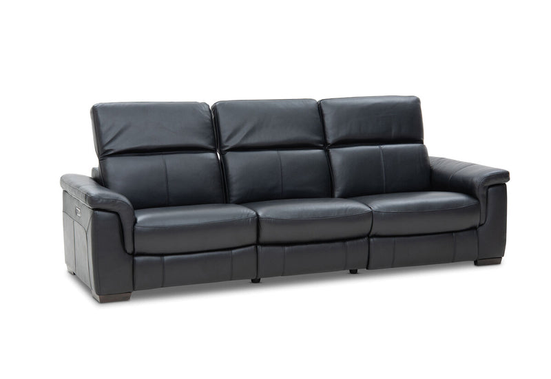 LUCIANO Leather 3.5 Seater Sofa with 2 Electric Recliners