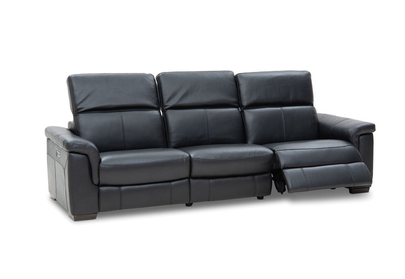 LUCIANO Leather 3.5 Seater Sofa with 2 Electric Recliners