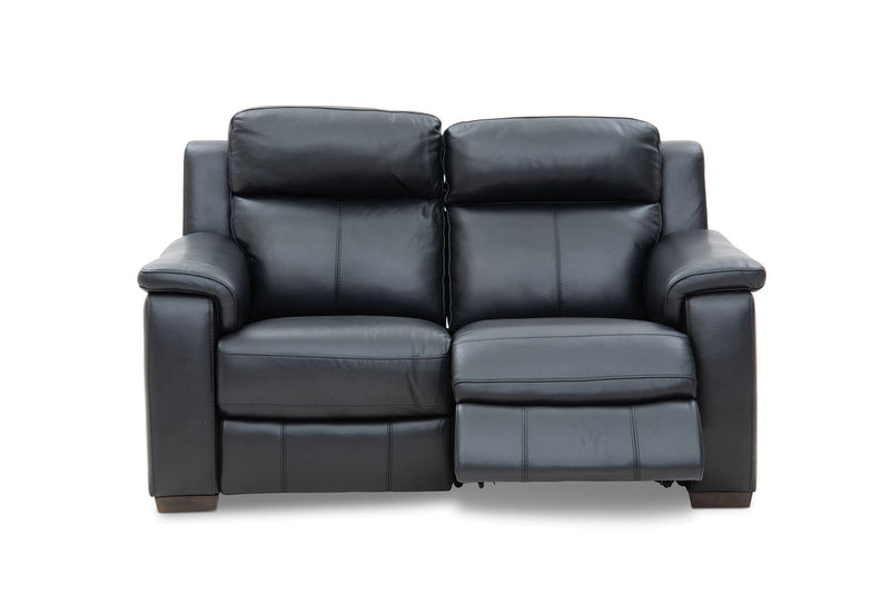 CAPELLO Leather 2 Seater Sofa with 2 Inbuilt Electric Recliners