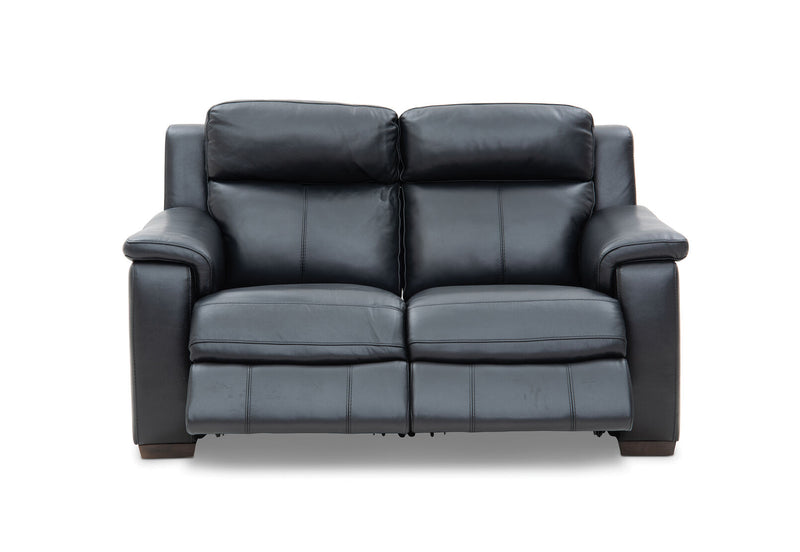 CAPELLO Leather 2 Seater Sofa with 2 Inbuilt Electric Recliners