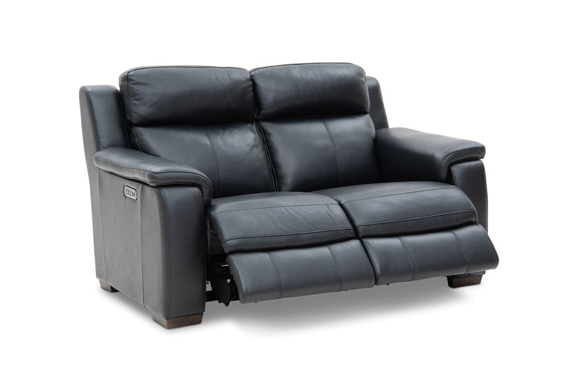 CAPELLO Leather 2 Seater Sofa with 2 Inbuilt Electric Recliners