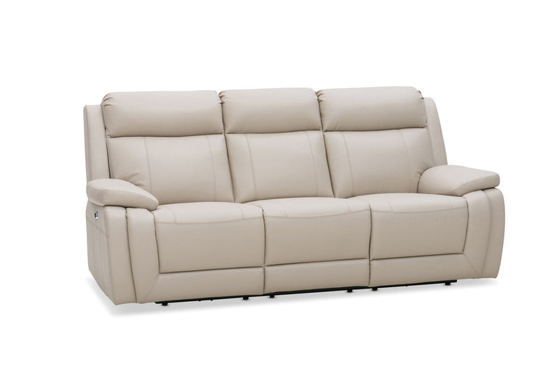 SAN MARCO Leather 3 Seater Recliner Lounge
