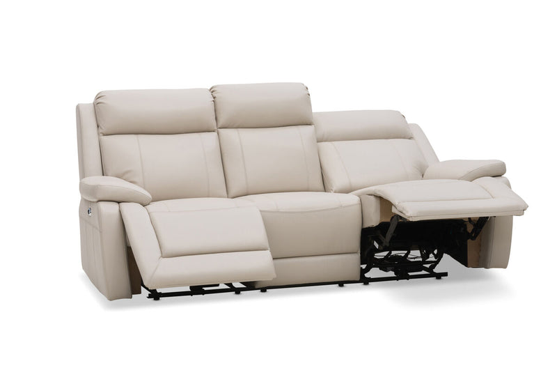 SAN MARCO Leather 3 Seater Recliner Lounge