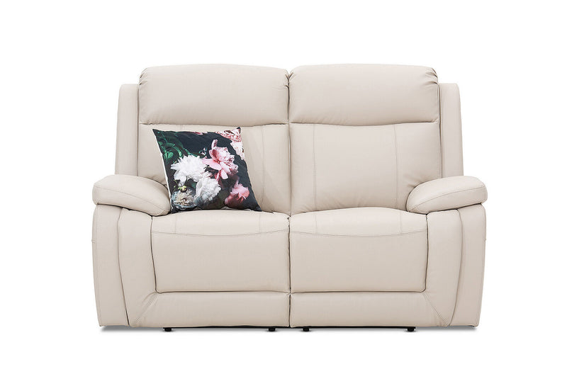 SAN MARCO Leather 2 Seater Sofa with Electric Recliners