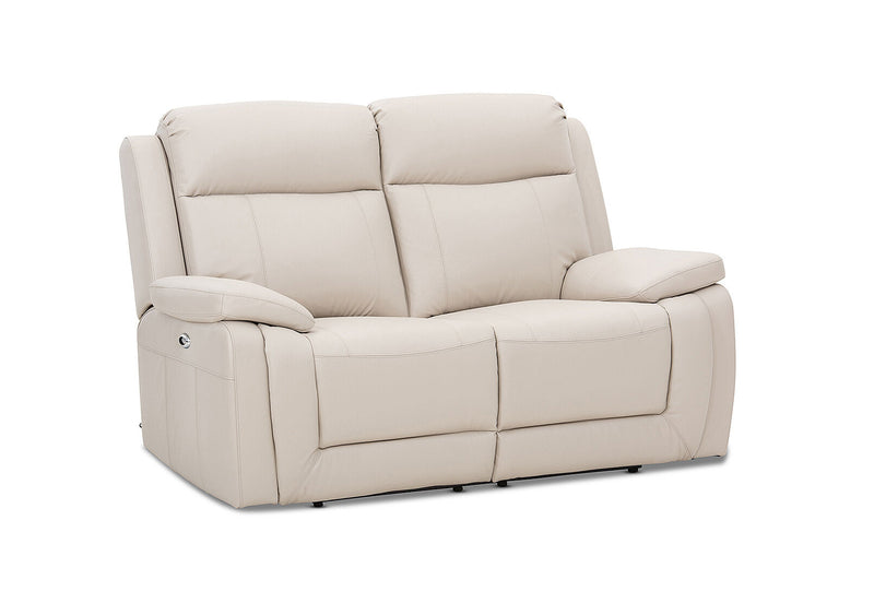 SAN MARCO Leather 2 Seater Sofa with Electric Recliners