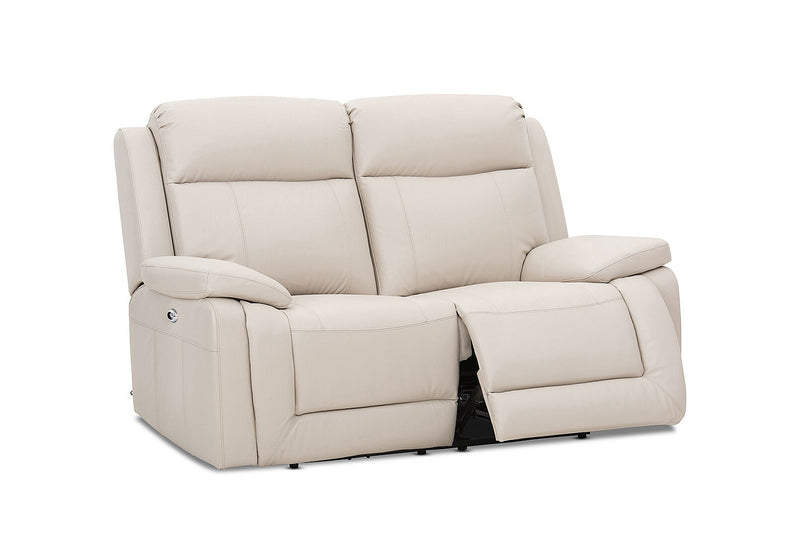 SAN MARCO Leather 2 Seater Sofa with Electric Recliners