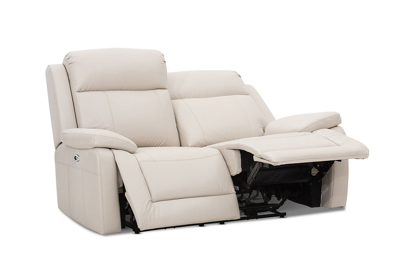 SAN MARCO Leather 2 Seater Sofa with Electric Recliners