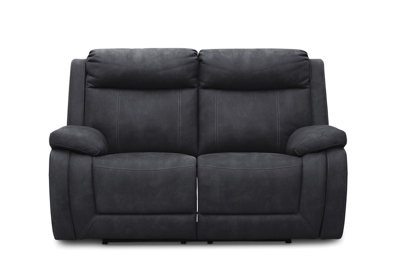SAN MARCO Fabric 2 Seater Sofa with Electric Recliners